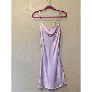 Lilac Satin Dress 💜